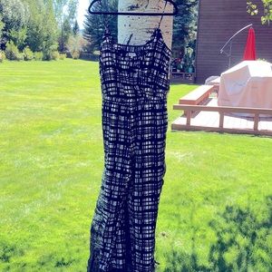 Madewell spaghetti strap romper black size medium